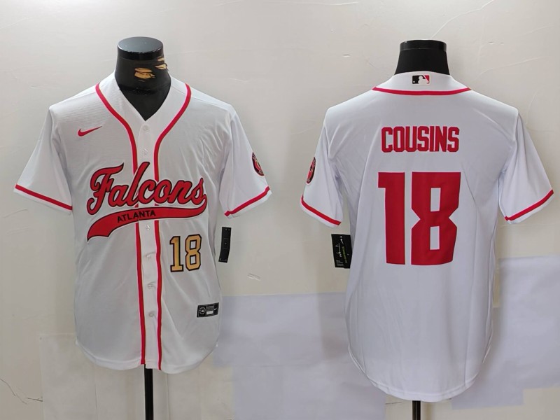 Men 2026 Atlanta Falcons #18 Cousins white Nike Limited NFL Jersey 0815001